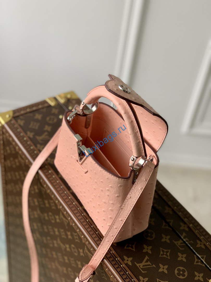 LV N81523 Louis Vuitton Capucines Mini Handbag Pink - Image 6