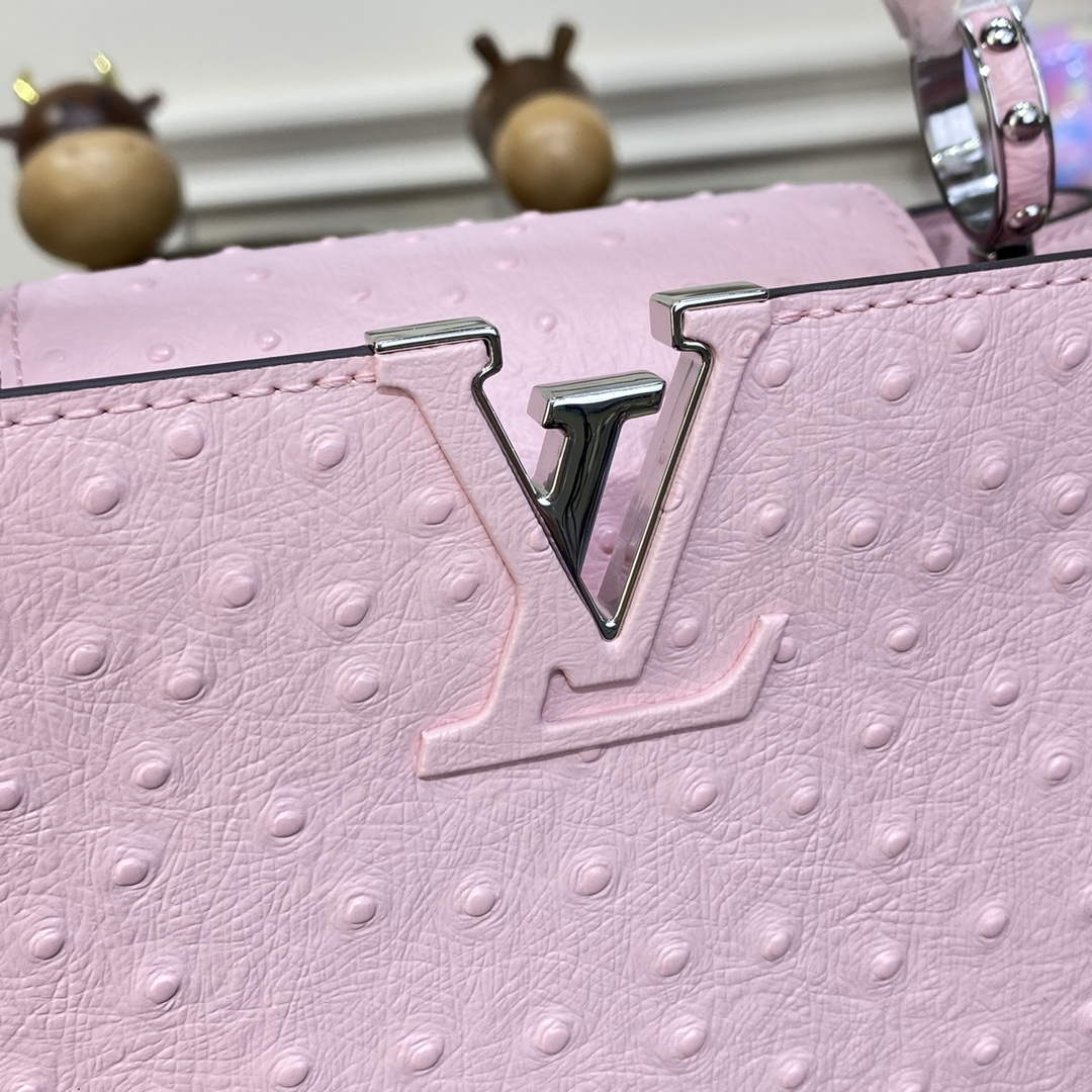 LV N81279 Louis Vuitton Capucines BB Handbag Rose Calypso - Image 5