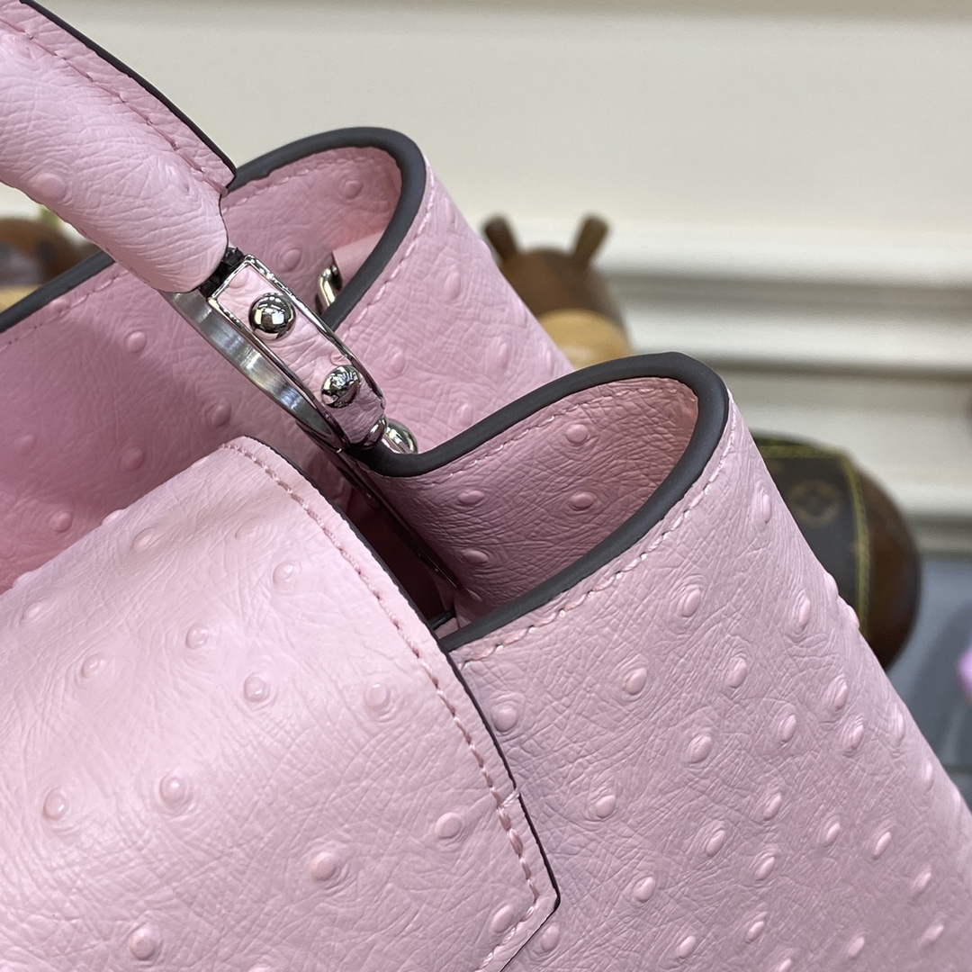 LV N81279 Louis Vuitton Capucines BB Handbag Rose Calypso - Image 6