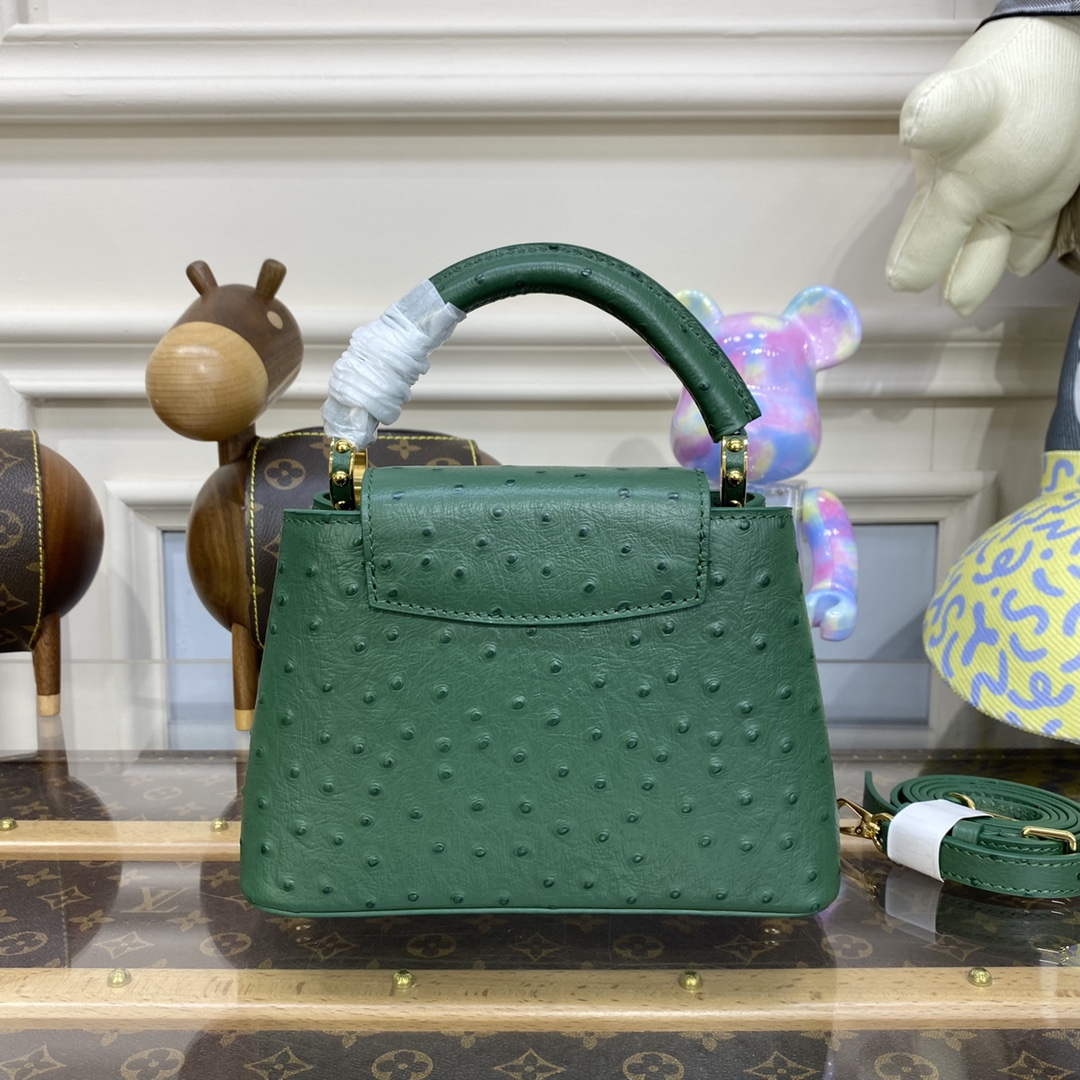 LV N93075 Louis Vuitton Capucines Mini Handbag Mint Green - Image 3