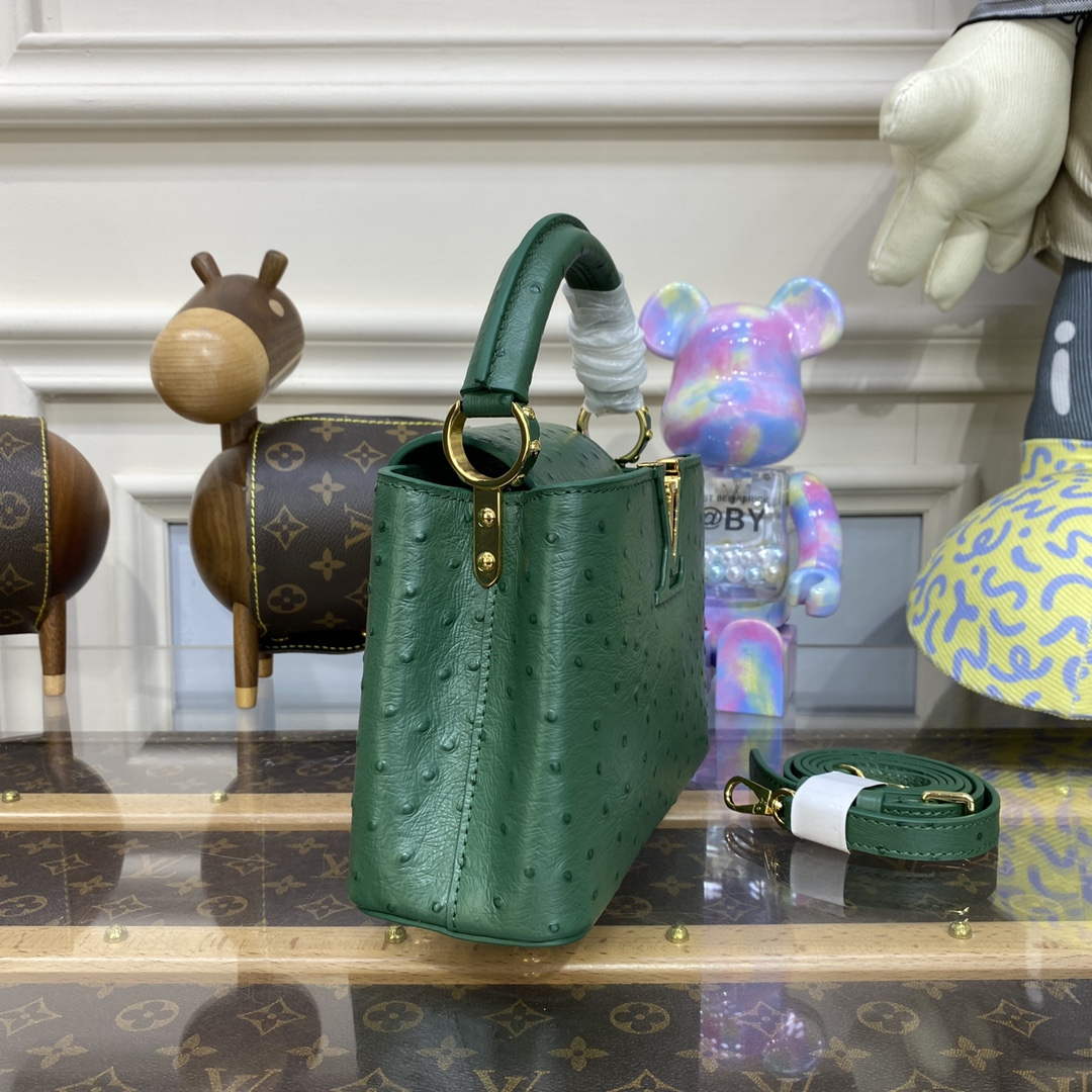 LV N93075 Louis Vuitton Capucines Mini Handbag Mint Green - Image 4