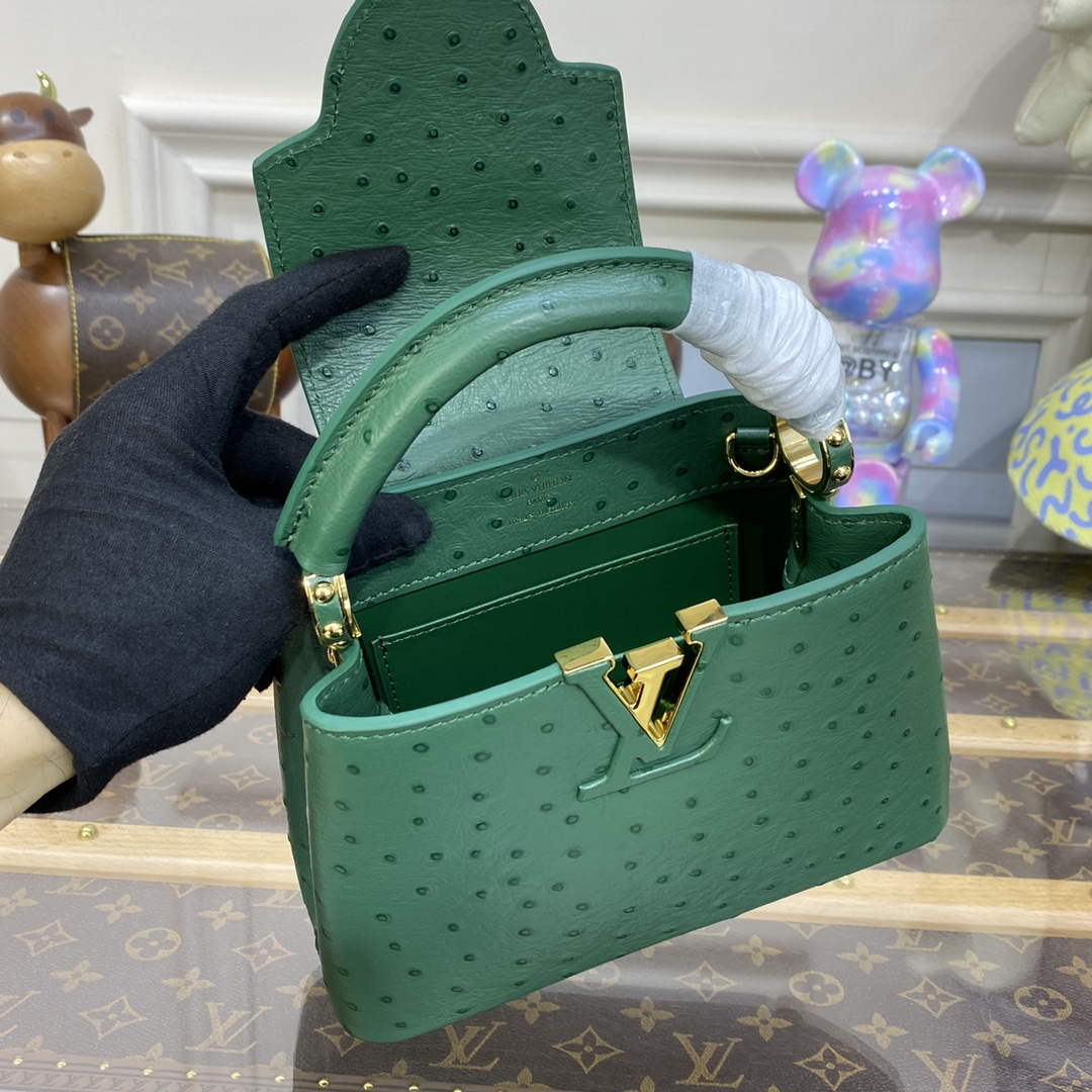 LV N93075 Louis Vuitton Capucines Mini Handbag Mint Green - Image 10