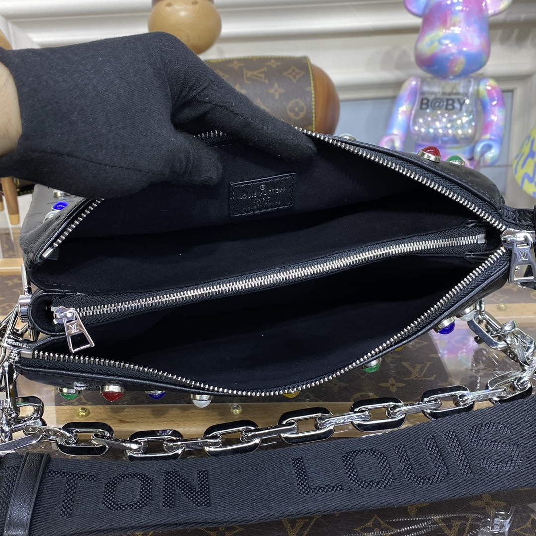 LV M22429 Louis Vuitton Coussin PM Bag Black Diamond - Image 9