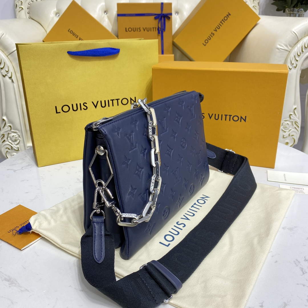LV M21282 Louis Vuitton Coussin PM Bag Marine Blue - Image 2
