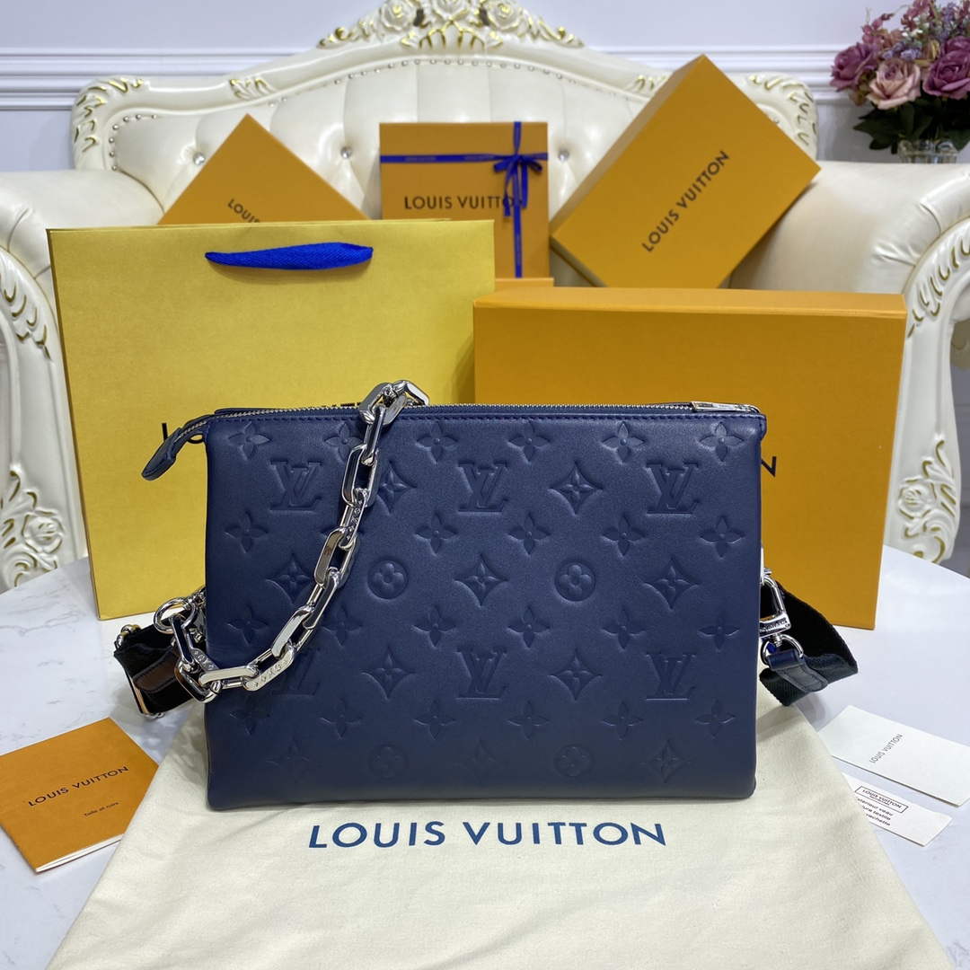 LV M21282 Louis Vuitton Coussin PM Bag Marine Blue - Image 3
