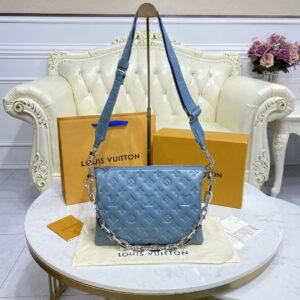 LV M21197 Louis Vuitton Coussin PM Bag Haze Blue