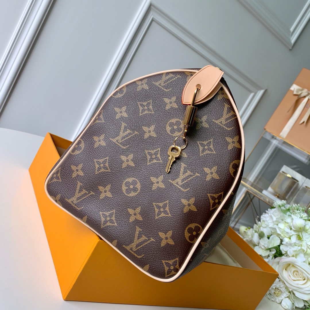Louis Vuitton M41108 LV Speedy 30 Bag Monogram Canvas Without Strap - Image 3