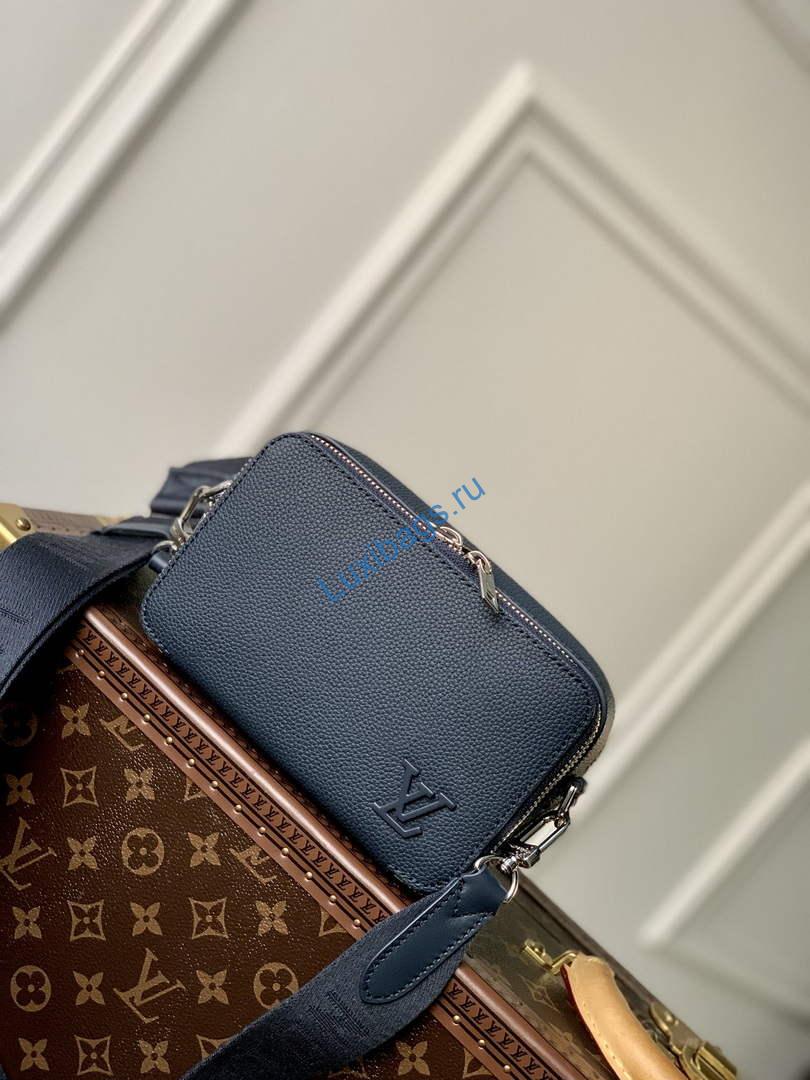 LV M59161 Louis Vuitton Alpha Wearable Wallet Blue - Image 7