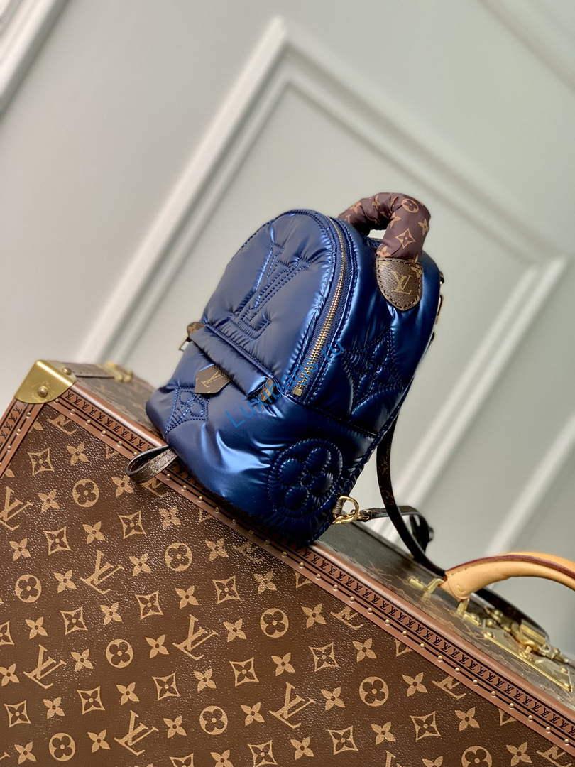 LV M21060 Louis Vuitton Palm Springs Mini Backpack Navy Blue - Image 2