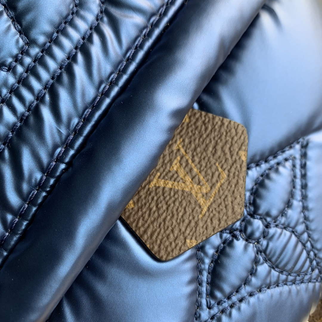 LV M21060 Louis Vuitton Palm Springs Mini Backpack Navy Blue - Image 4