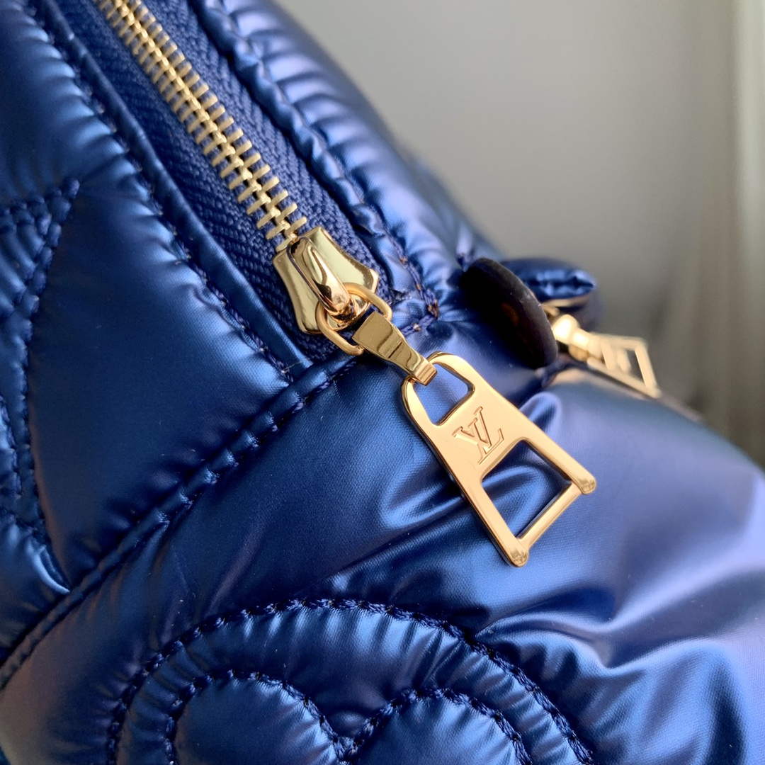 LV M21060 Louis Vuitton Palm Springs Mini Backpack Navy Blue - Image 5