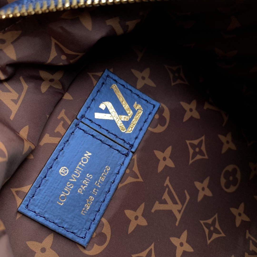 LV M21060 Louis Vuitton Palm Springs Mini Backpack Navy Blue - Image 8
