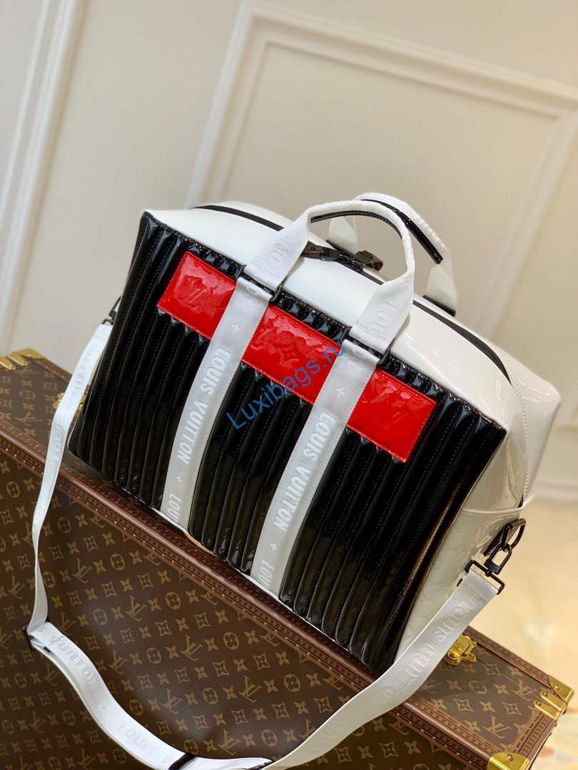 LV M58755 Louis Vuitton Neo Porte Documents Voyage Black White