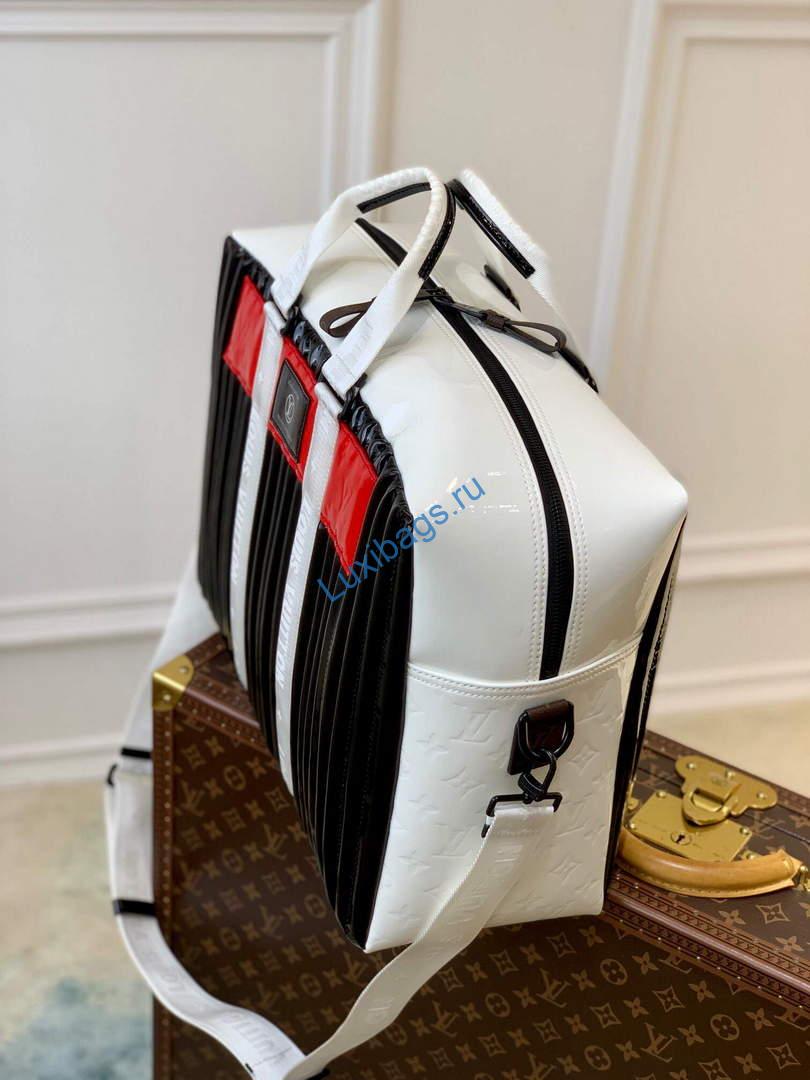 LV M58755 Louis Vuitton Neo Porte Documents Voyage Black White - Image 2