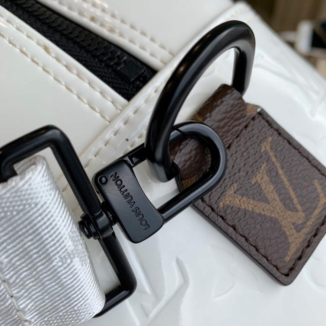 LV M58755 Louis Vuitton Neo Porte Documents Voyage Black White - Image 6