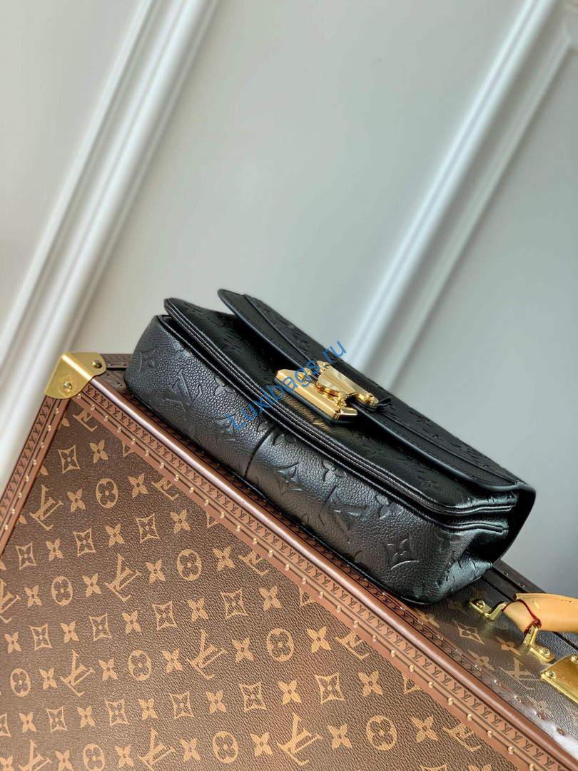 LV M46200 Louis Vuitton Marceau Chain Bag Black - Image 4