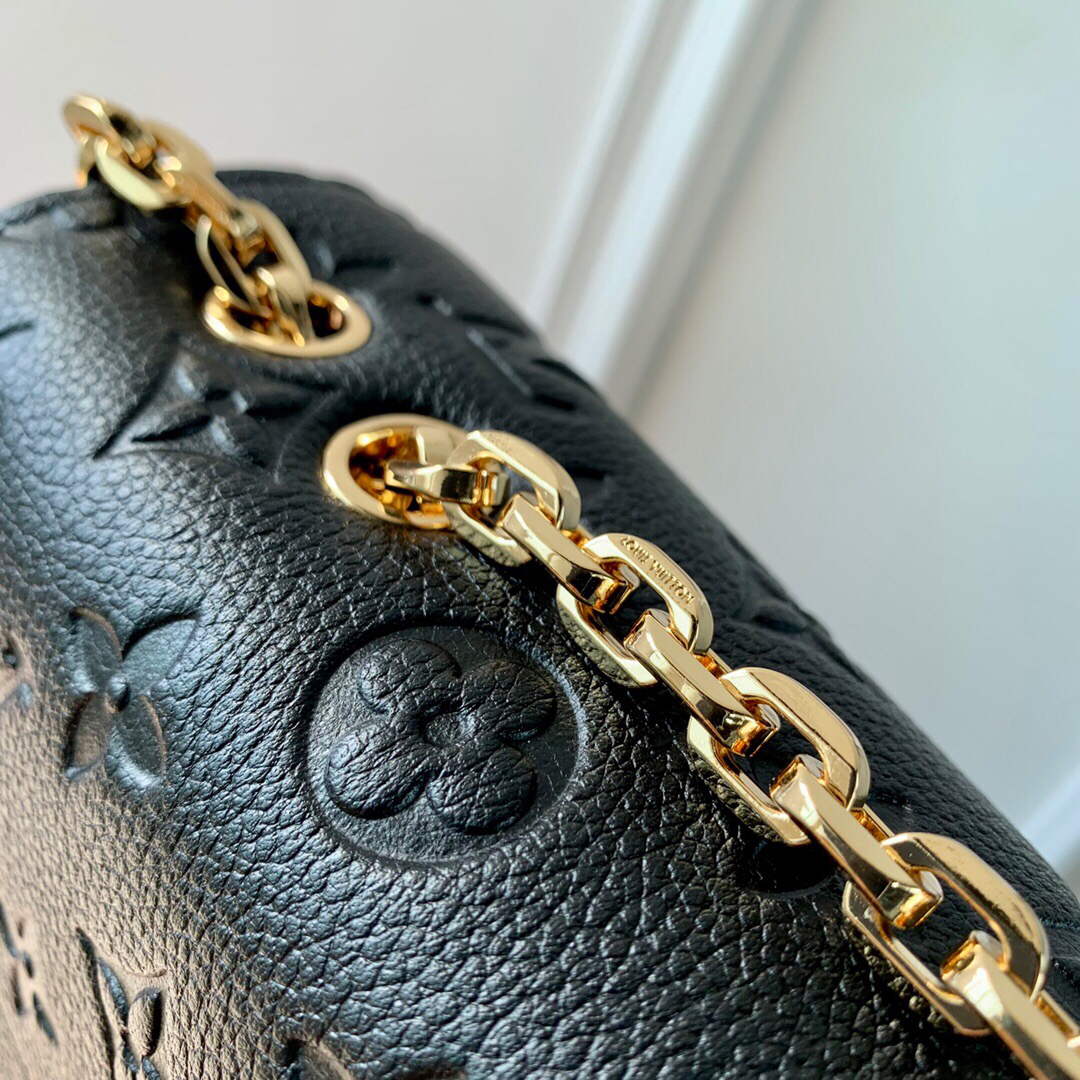LV M46200 Louis Vuitton Marceau Chain Bag Black - Image 6