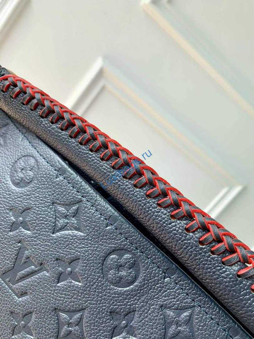 LV M41066 Louis Vuitton Artsy MM Handbag Black Red - Image 3