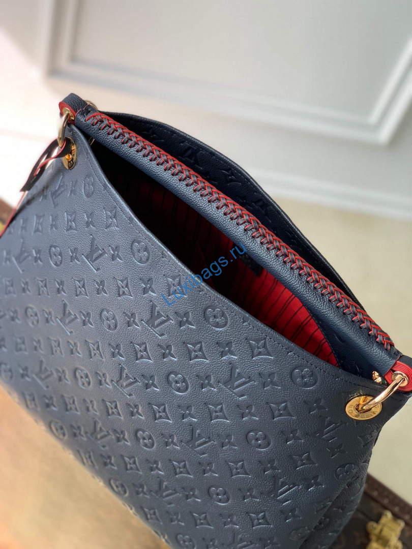 LV M41066 Louis Vuitton Artsy MM Handbag Black Red - Image 6