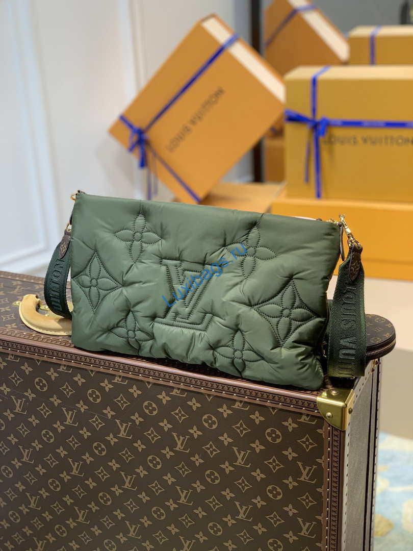 LV M58977 Louis Vuitton Maxi Multi Pochette Accessoires Bag M58980 Green And Pink - Image 2