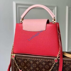 LV M20845 Louis Vuitton Capucines MM Handbag Red