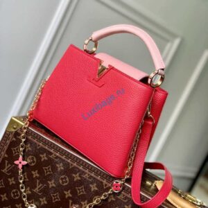LV M20845 Louis Vuitton Capucines BB Handbag Red