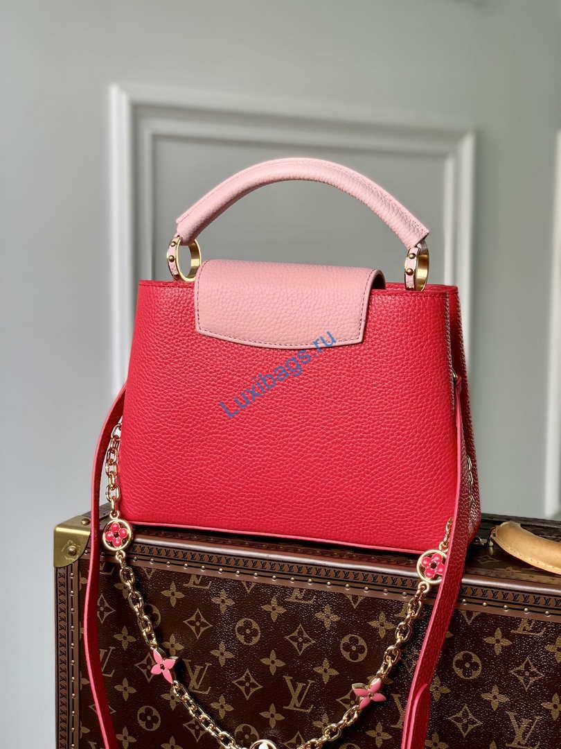 LV M20845 Louis Vuitton Capucines BB Handbag Red - Image 2
