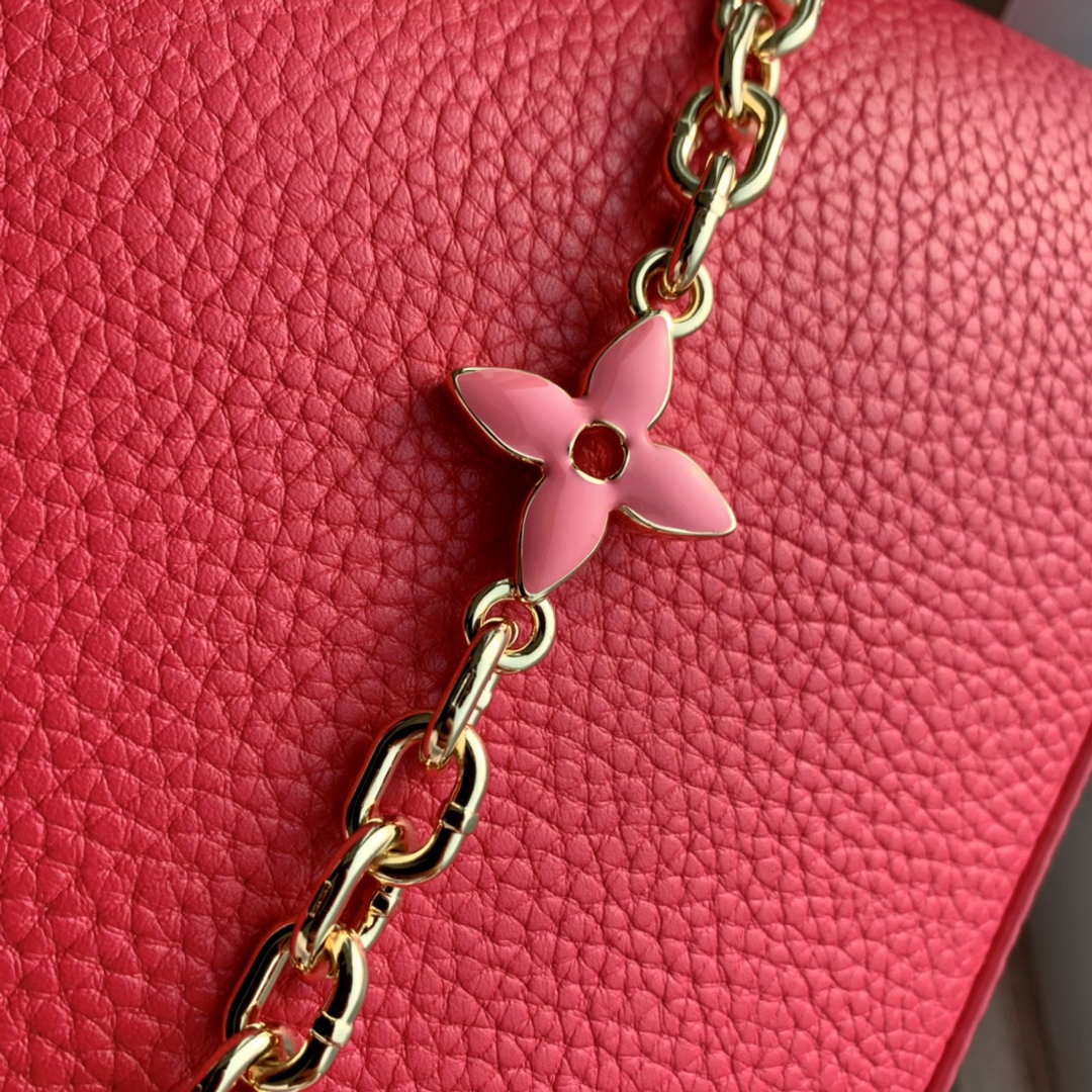 LV M20845 Louis Vuitton Capucines BB Handbag Red - Image 7