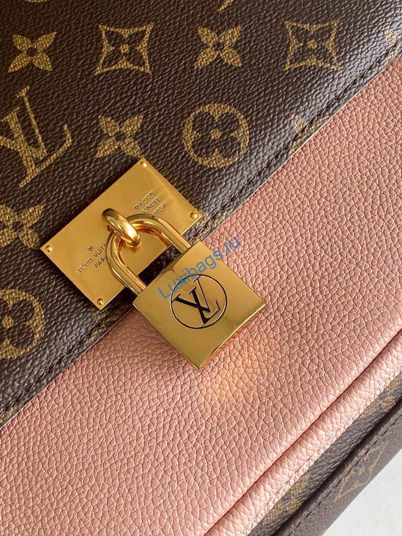 LV M44259 Louis Vuitton Marignan Messenger Top Handle Monogram M44286 Bag Pink - Image 5