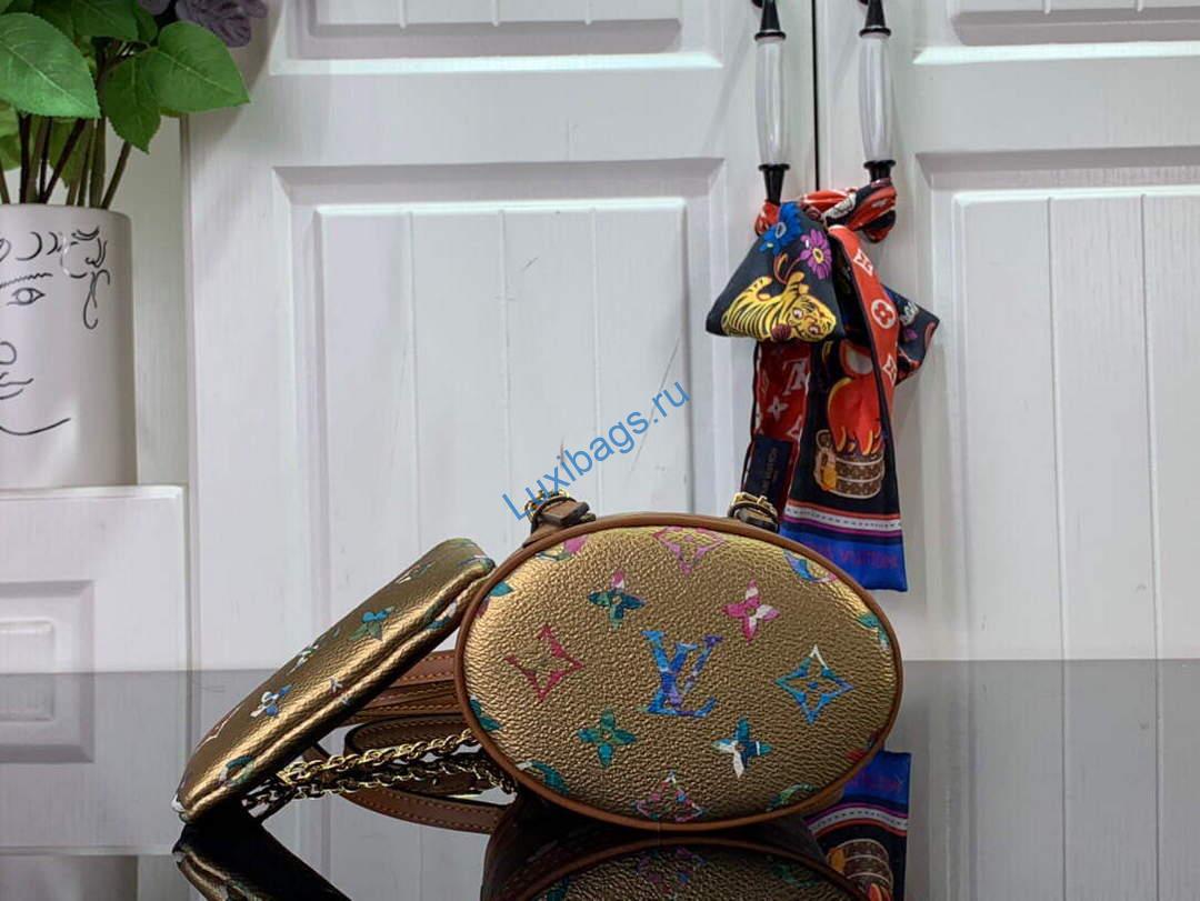 LV M81724 Louis Vuitton Nano Bucket Bag Gold - Image 4