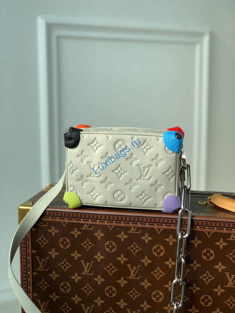 LV M81606 Louis Vuitton Mini Soft Trunk Chalk - Image 2