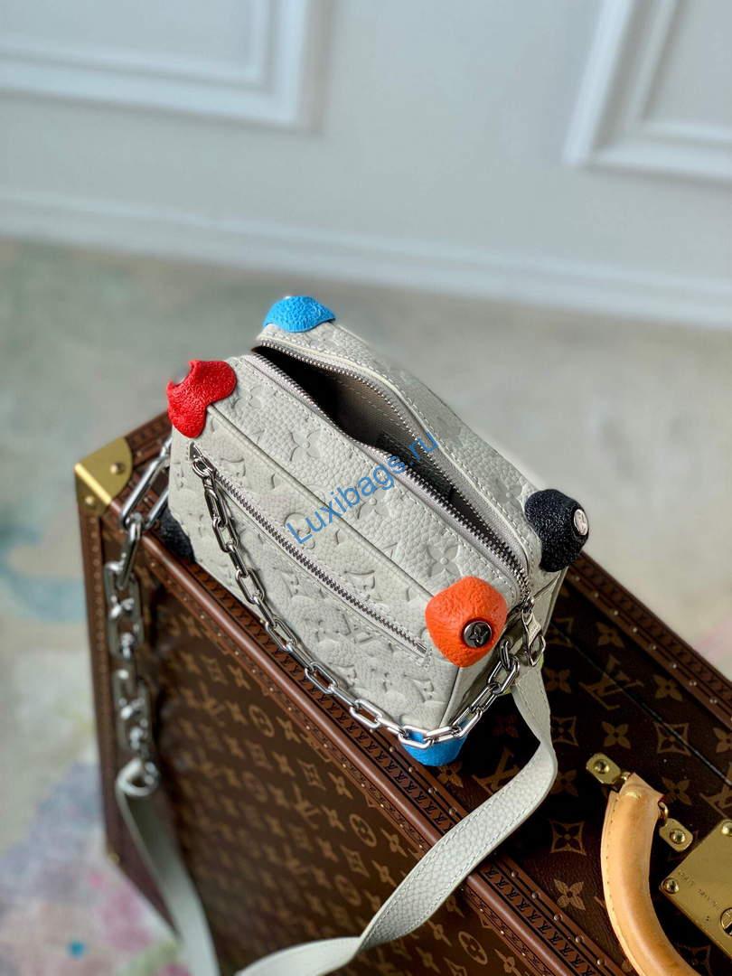 LV M81606 Louis Vuitton Mini Soft Trunk Chalk - Image 7