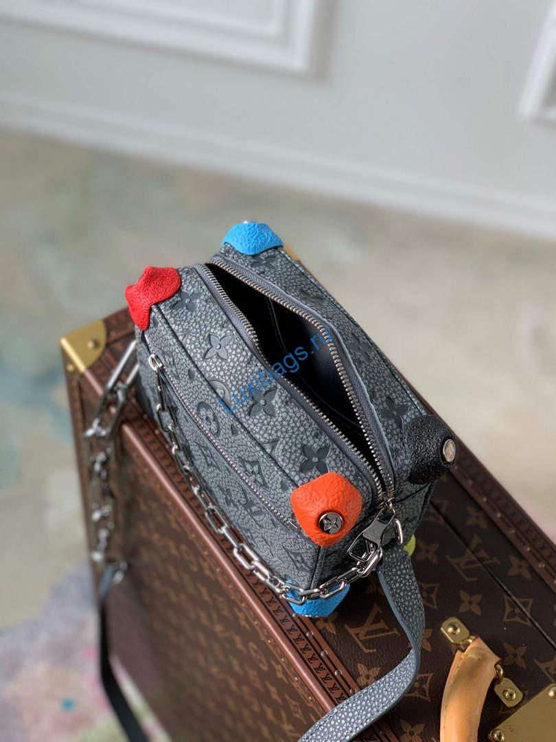 LV M81606 Louis Vuitton Mini Soft Trunk Gray - Image 6