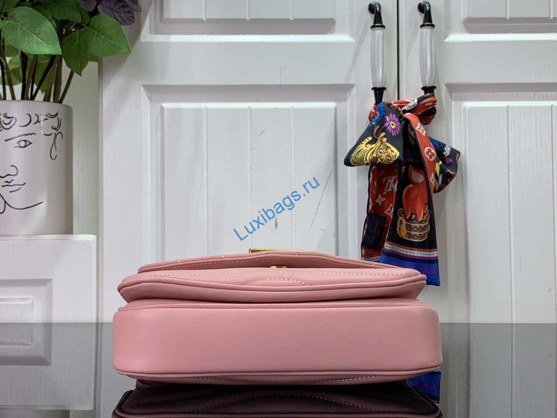 LV M20687 Louis Vuitton New Wave Multi-Pochette Leather M20838 Pink - Image 4