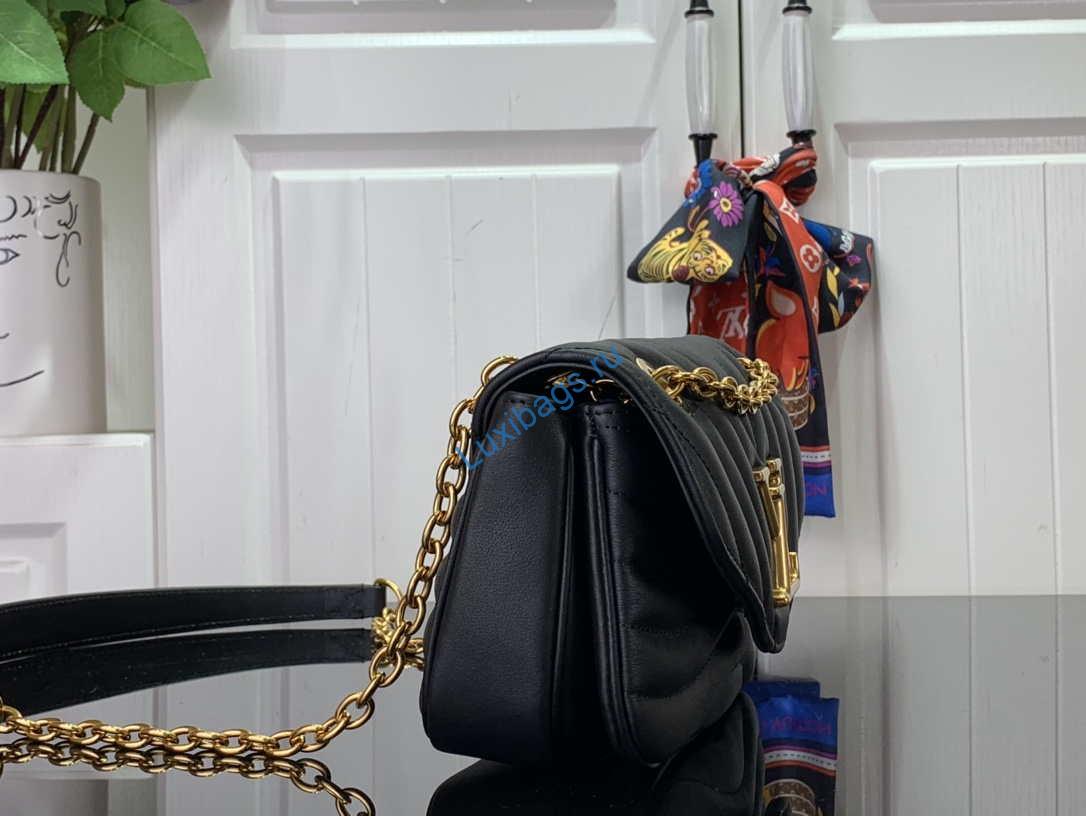 LV M20687 Louis Vuitton New Wave Multi-Pochette Leather M20838 Black - Image 2