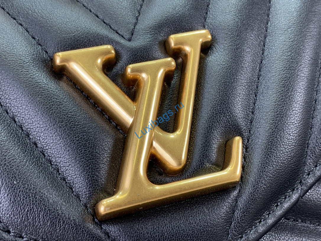 LV M20687 Louis Vuitton New Wave Multi-Pochette Leather M20838 Black - Image 5