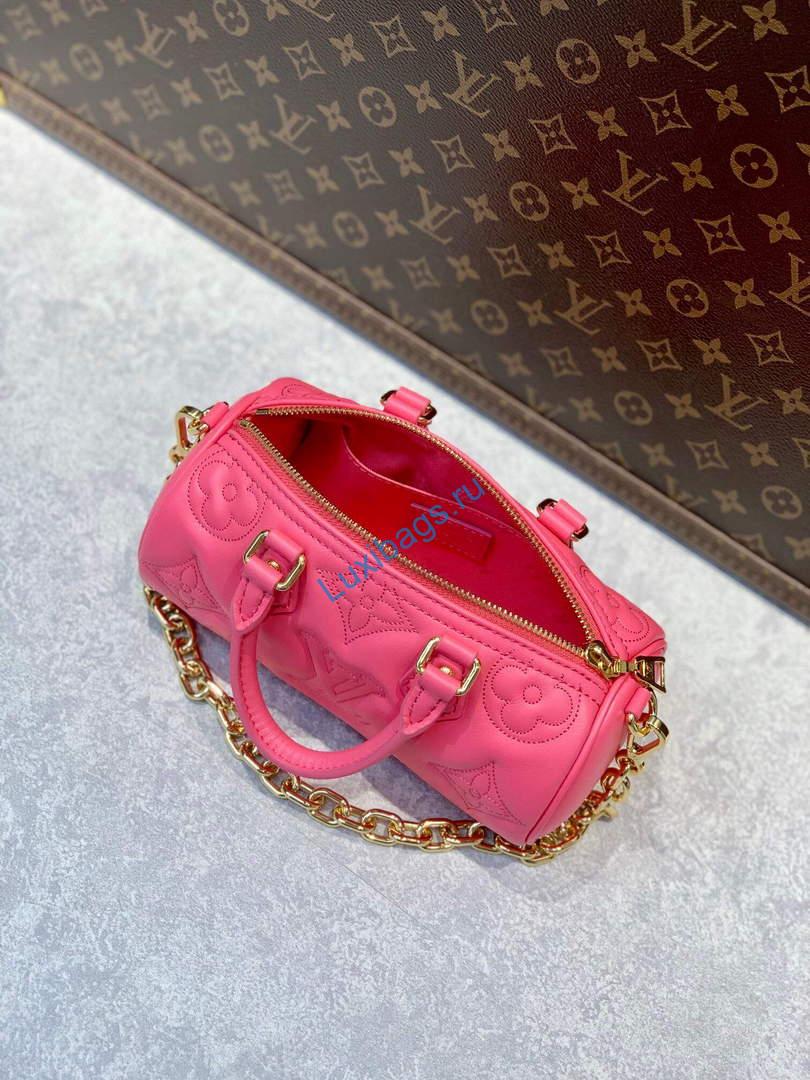 LV M59826 Louis Vuitton Papillon BB Bag Dragon Fruit Pink - Image 7