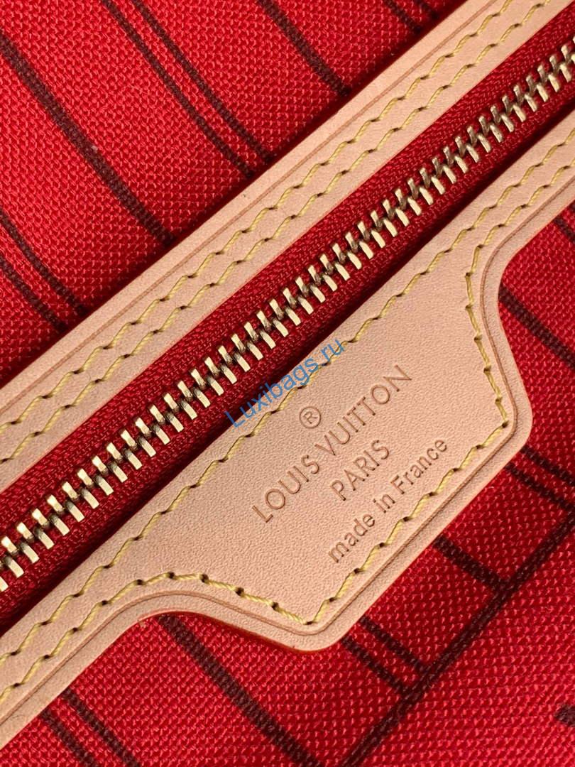 Louis Vuitton LV M41001 Neverfull PM Monogram Canvas Red - Image 5