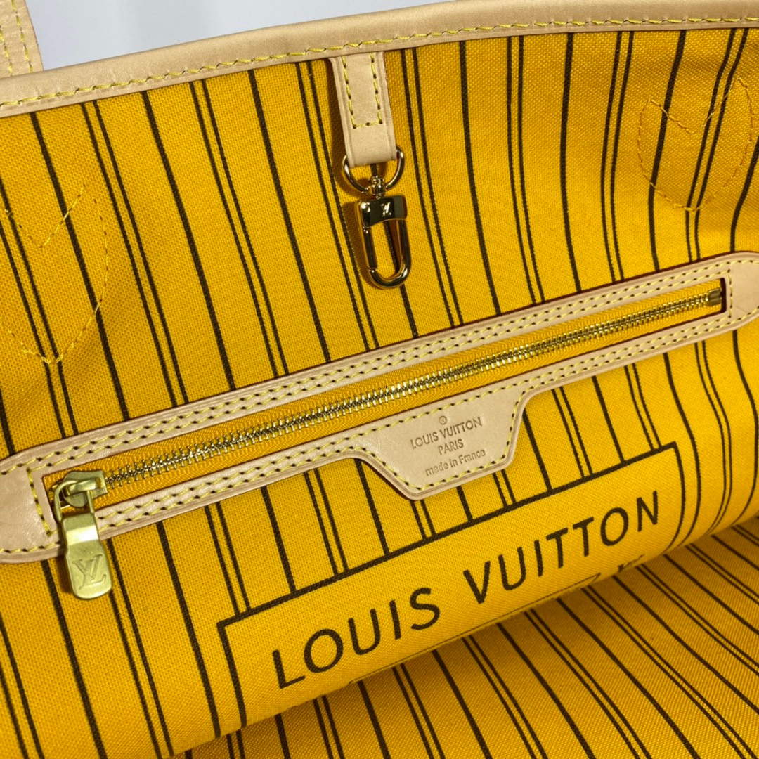 Louis Vuitton LV M40992 Neverfull GM Monogram Canvas Yellow - Image 7