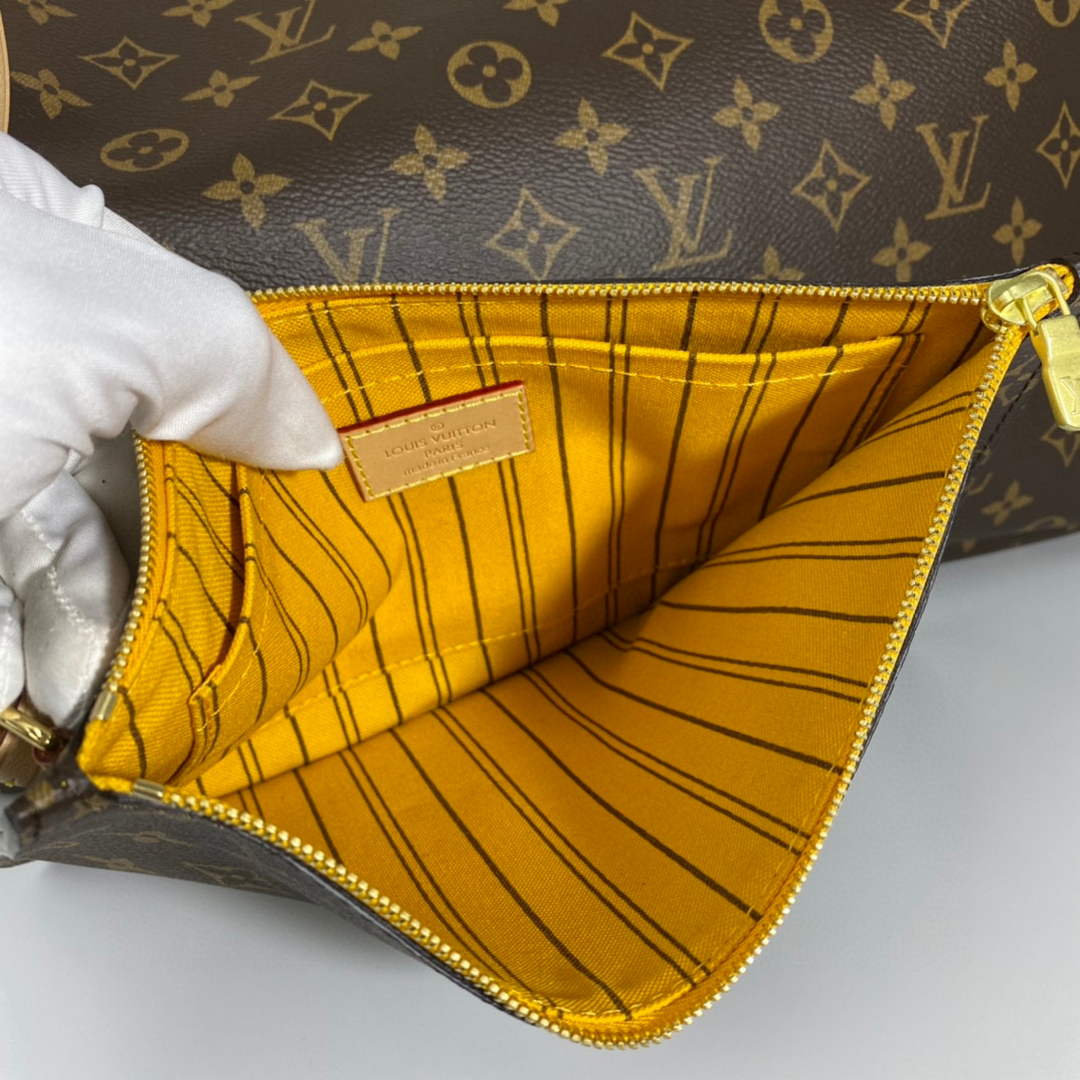 Louis Vuitton LV M40992 Neverfull GM Monogram Canvas Yellow - Image 8