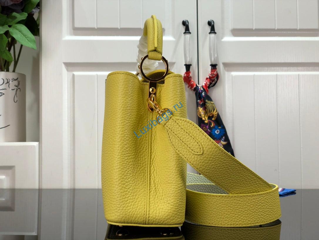 LV M48865 Louis Vuitton Capucines Mini BB Handbag Yellow - Image 2