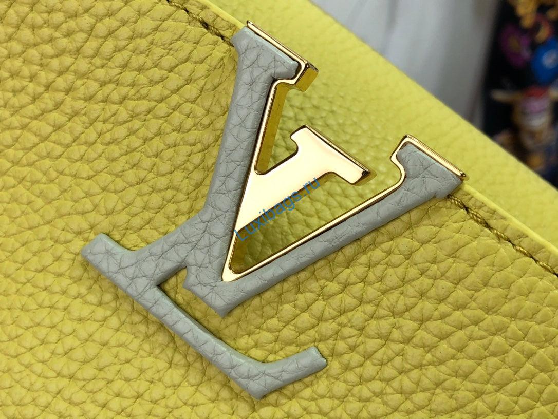 LV M48865 Louis Vuitton Capucines Mini BB Handbag Yellow - Image 6