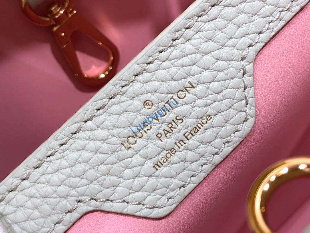 LV M48865 Louis Vuitton Capucines Mini BB Handbag Yellow - Image 7