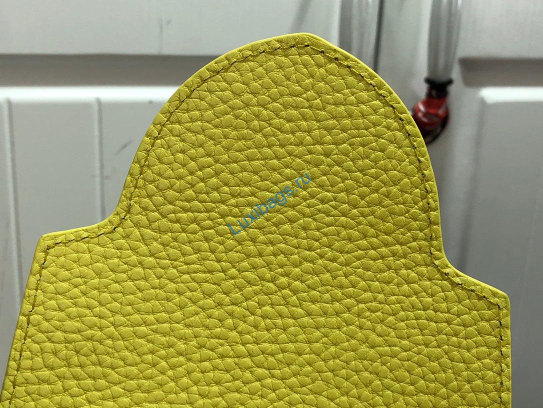 LV M48865 Louis Vuitton Capucines Mini BB Handbag Yellow - Image 8