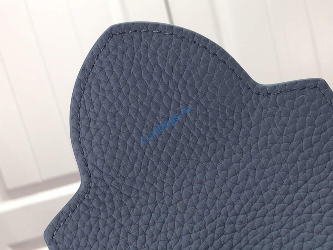 LV M58586 Louis Vuitton Capucines Mini BB Handbag Blue - Image 6