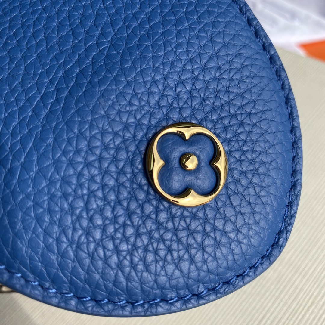 LV N98388 Louis Vuitton Capucines MM Handbag Blue - Image 5