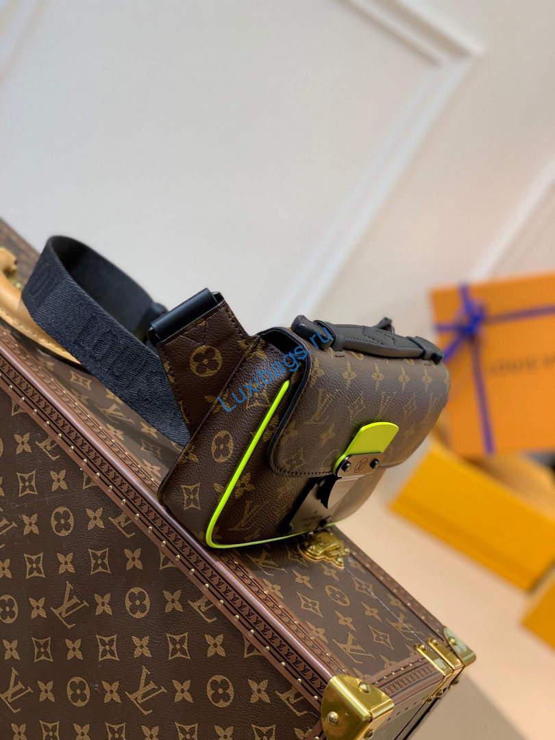 LV M45864 Louis Vuitton S Lock Sling Bag Jaune Fluo - Image 3