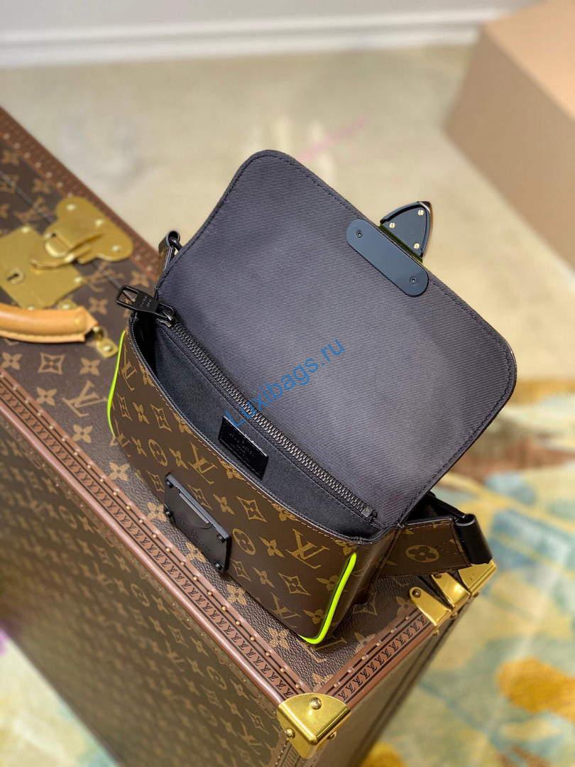 LV M45864 Louis Vuitton S Lock Sling Bag Jaune Fluo - Image 7