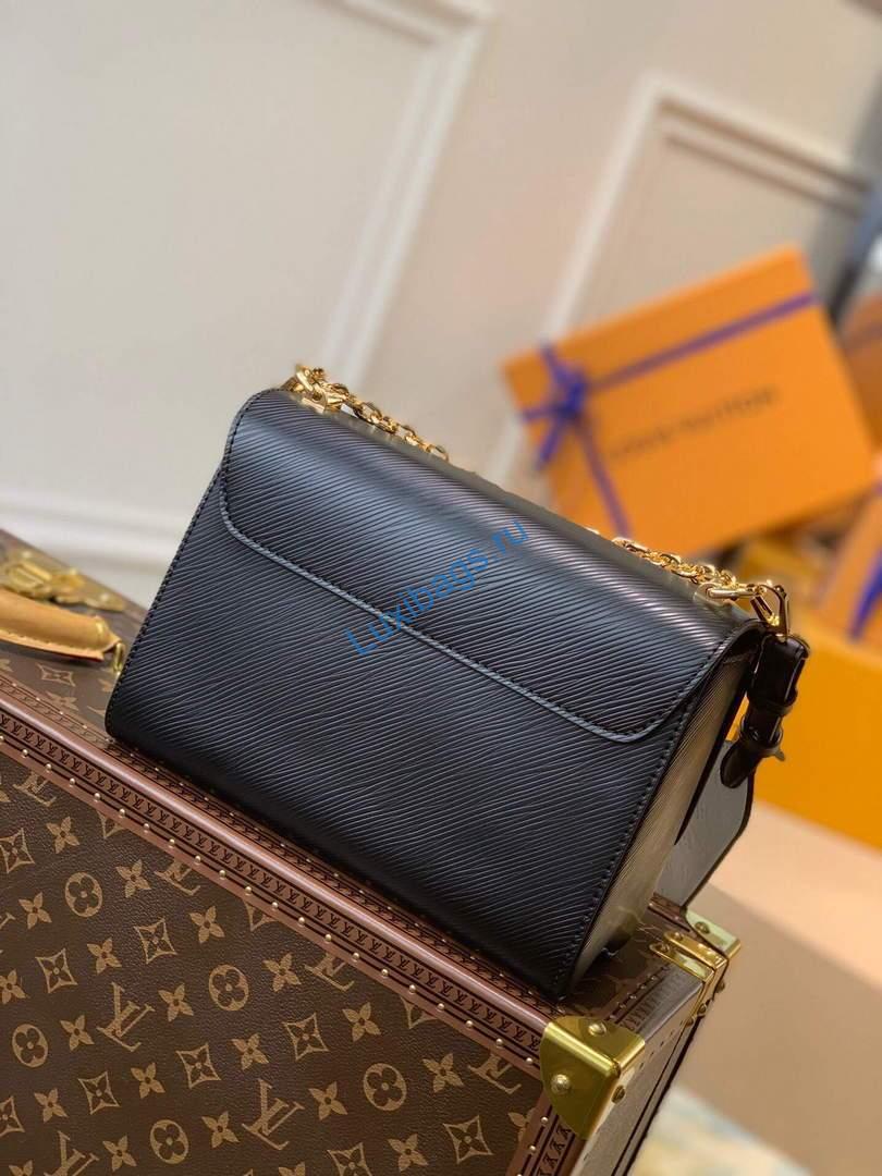 LV M57667 Louis Vuitton Twist MM Epi Handbag M57666 M57669 Black - Image 2