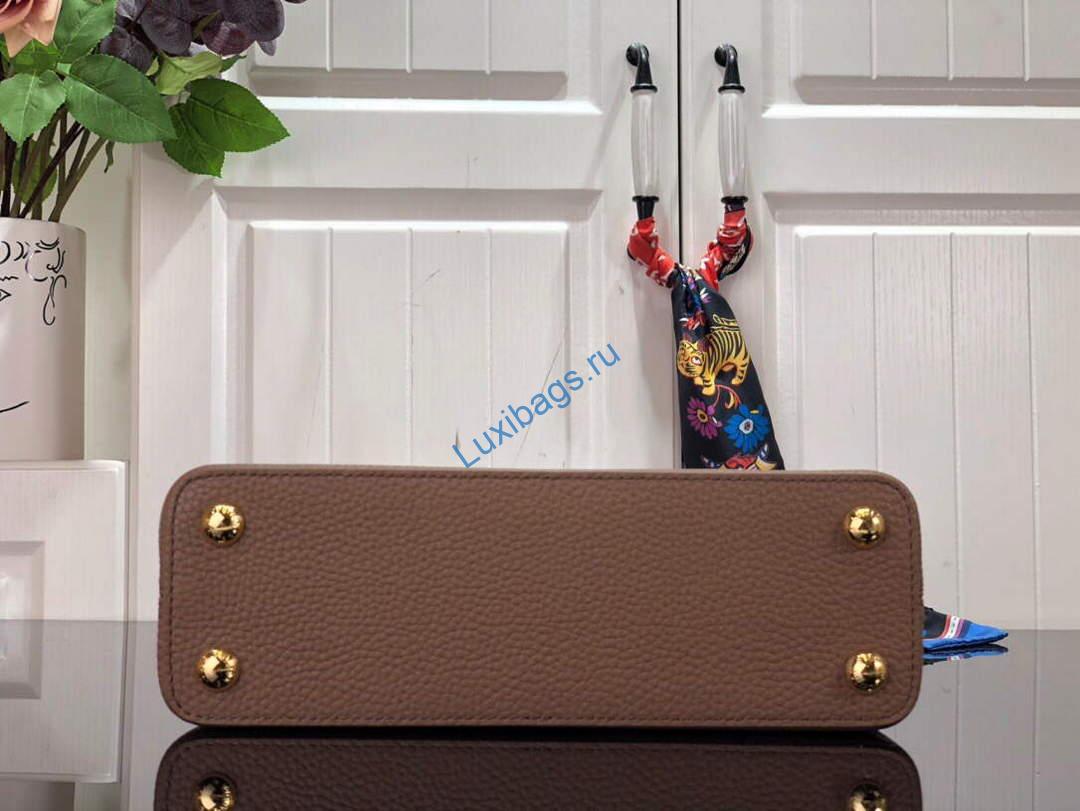 LV M59066 Louis Vuitton Capucines BB Handbag Light Brown - Image 4